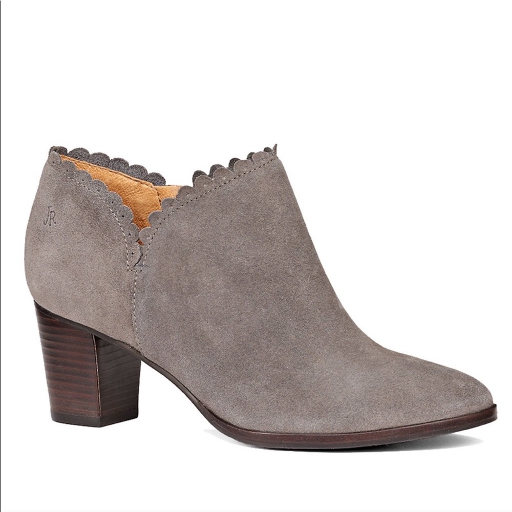 Jack Rogers Marianne Gray Suede Ankle Bootie 6